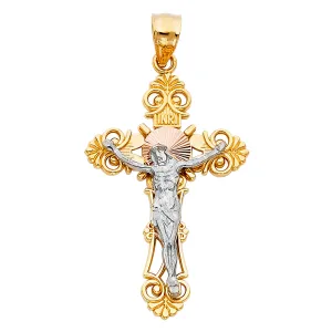 14K CRUCIFIX CROSS PENDANT