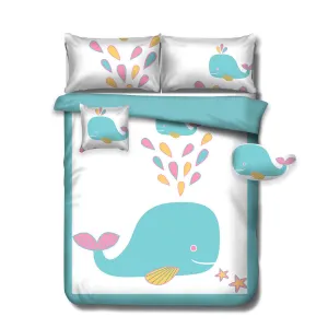 Baby Blue Whale Kids Advventure 4 Pcs Comforter Set Single