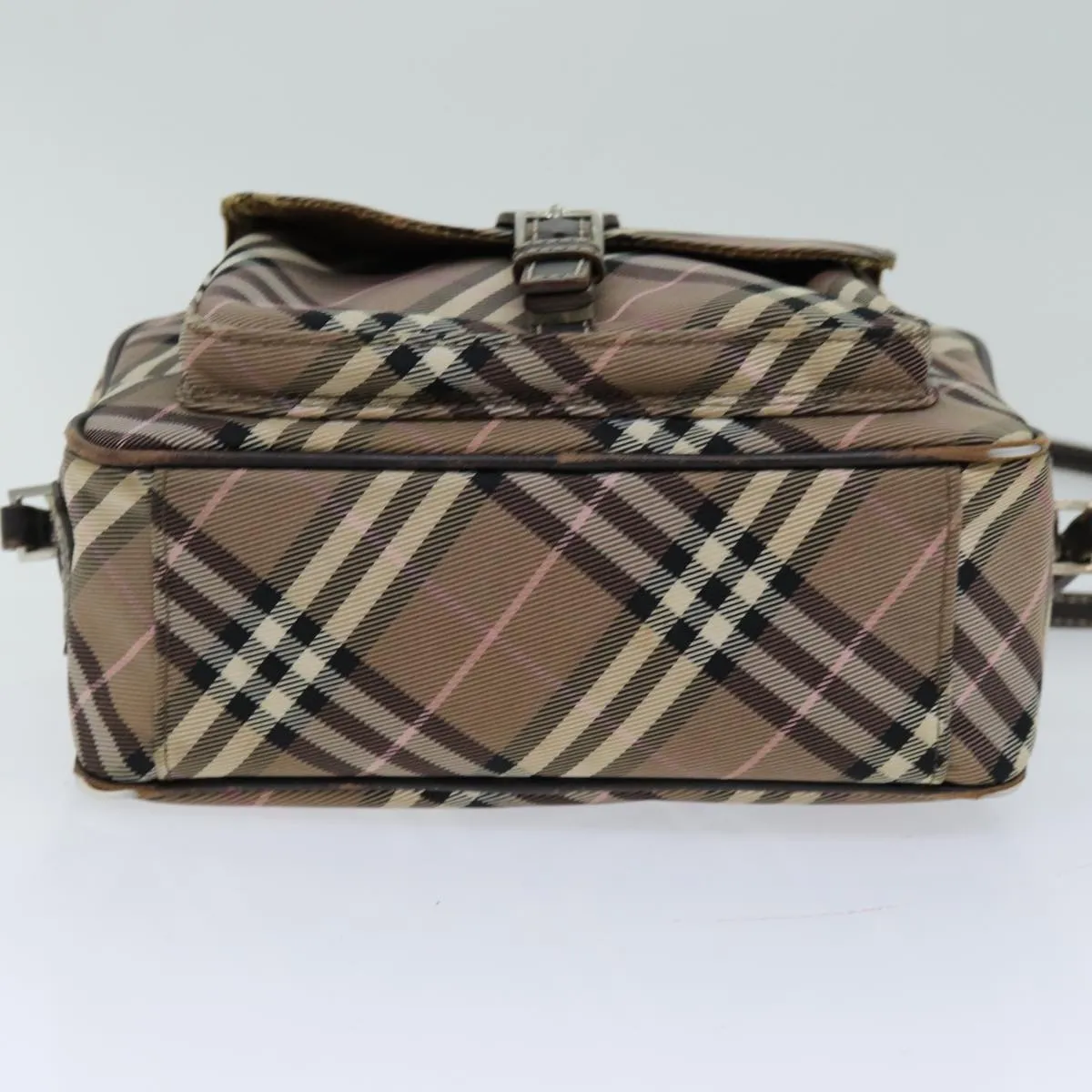 BURBERRY Nova Check Blue Label Shoulder Bag Nylon Brown  ti1741