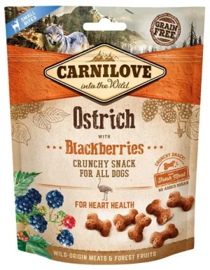 Carnilove Fresh Crunchy Ostrich With Blackberries - Dog Treat - 200 G