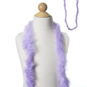 Deluxe Marabou Ostrich Feather Boa - Lavender- 2 Yards