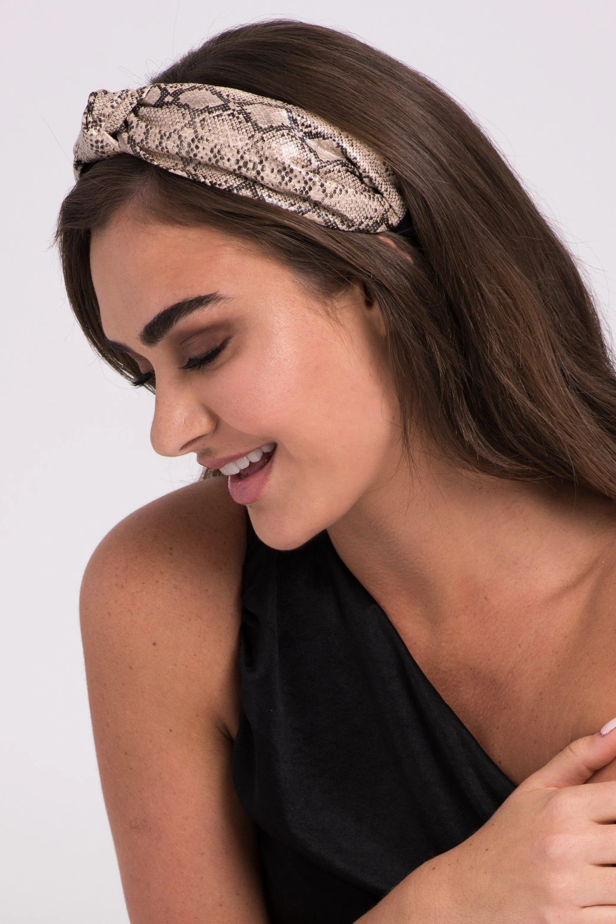 Faux Snakeskin Headband