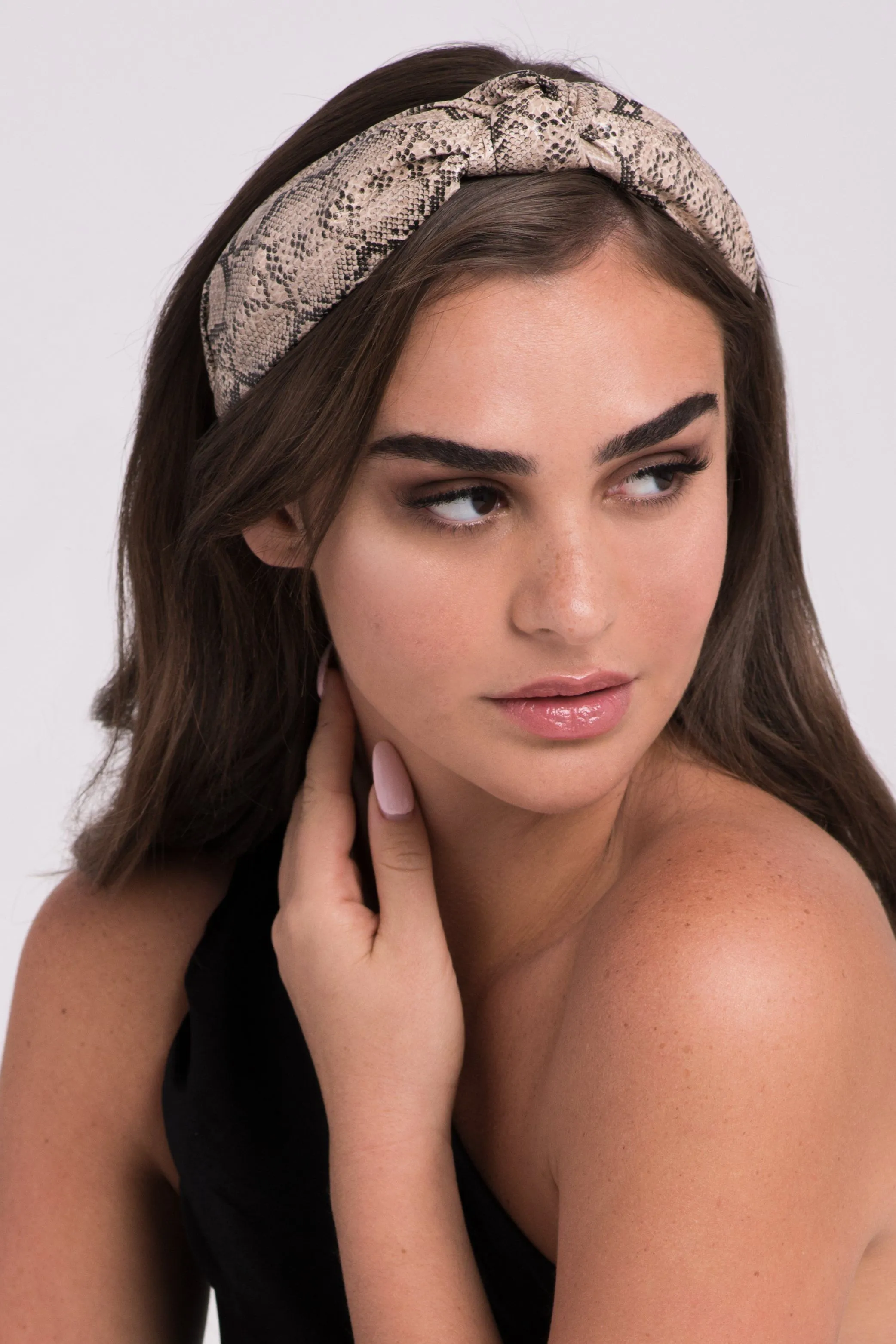 Faux Snakeskin Headband