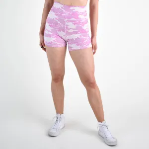 FLEO Heather Quartz Pink Camo Shorts (True High)