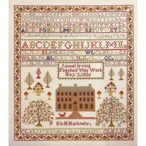 Jean Farish & Jannet Irving Sampler: Reproduction Pattern