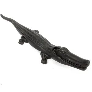 Large Crocodile Nutcracker - Black