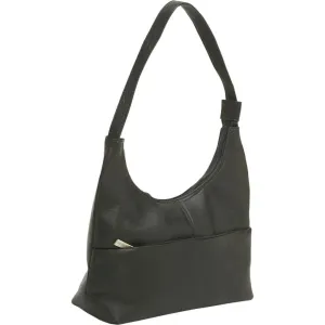 Le Donne Leather Top Zip Hobo Handbag