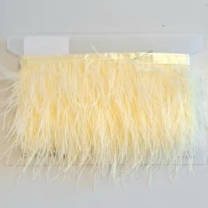 Ostrich Feather Trim - Cream