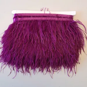 Ostrich Feather Trim - Magenta