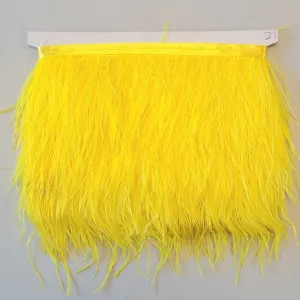 Ostrich Feather Trim - Yellow