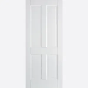 Pre-Assembled White Primed Canterbury 4P Door Set