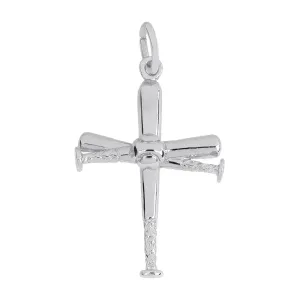 Rembrandt Charms - Baseball Bat Cross Charm - 1891