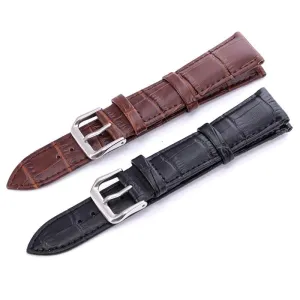 Replacement Snakeskin Leather Watch Straps Compatible with 14mm Watches